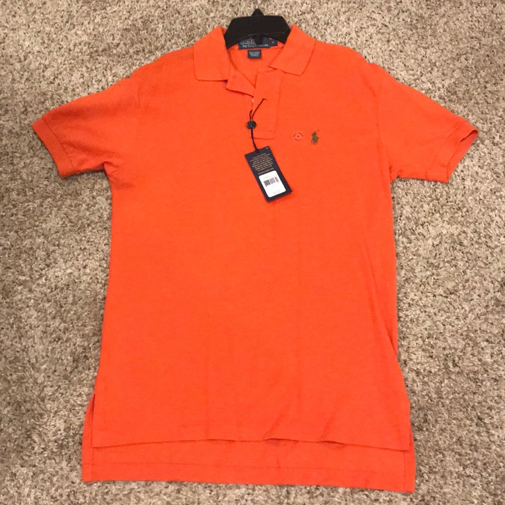Orange Short Sleeve Polo Shirt